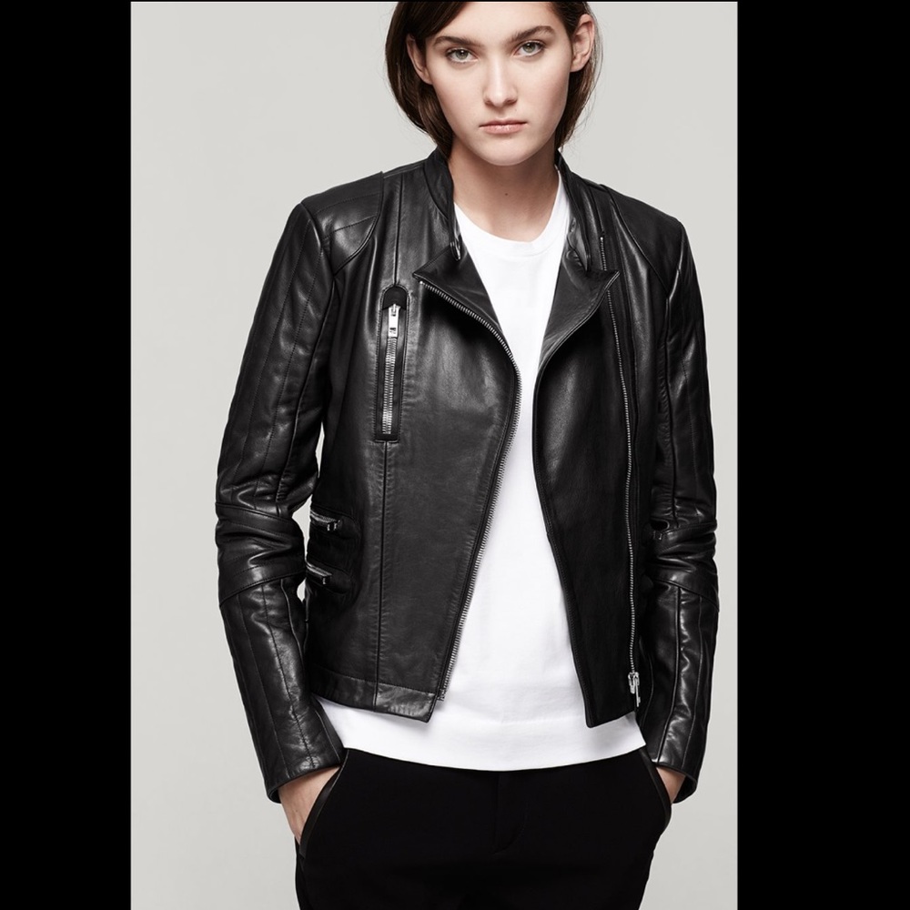rag & bone Black Leather Jacket
